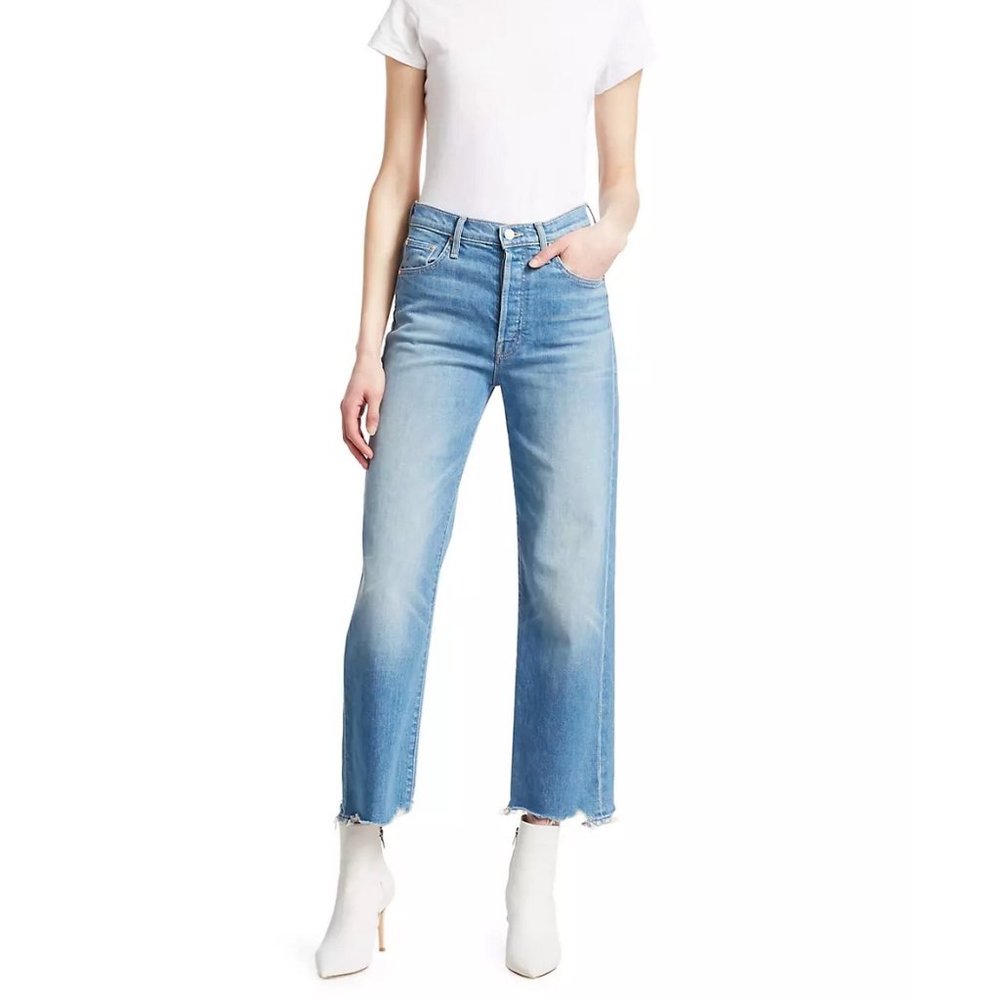 👖 MOTHER SUPERIOR Denim - Rambler Ankle Chew - Medium Wash - 28